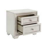 Camila 2 Drawer Nightstand White with Cream Finish P269140S Pulaski Furniture