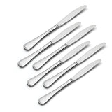 Lenox Oneida Flight Everyday Flatware Dinner Knives, Set of 6 Metallic, STAINLESS METAL 2865006C