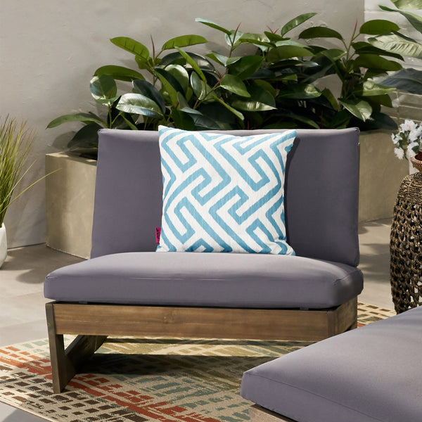 English Elm Christopher Knight Home® - SHERWOOD Club Chair with Acacia Wood Frame, Weather-Resistant Outdoor Lounge Seating with Cushions DARK GREY 64867.00DGRYMP1