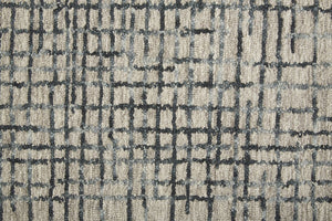 Feizy Rugs Maddox Hand-tufted Wool Abstract Rug In Soft Neutrals And Deep Blues For Contemporary Spaces Gray,Green,Tan Wool Mdx8630fgrychlg00