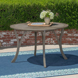 Christopher Knight Home® - Noble House - Hermosa Outdoor 47" Round Acacia Wood Dining Table