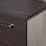 Christopher Knight Home® - Noble House - Wilnona Modern 3-Shelf Walnut Finished Faux Wood Cabinet with Sonoma Oak Interior