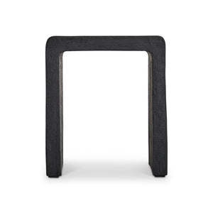 Bernhardt Bernhardt Shephard Cast Resin Faux Bois Accent Table with Sculptural Organic Form 582120