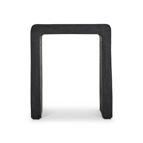 Bernhardt Bernhardt Shephard Cast Resin Faux Bois Accent Table with Sculptural Organic Form 582120