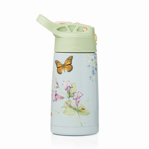 Lenox Butterfly Meadow Light Blue Stainless Steel Kids Water Bottle Blue, BLUE METAL 895741