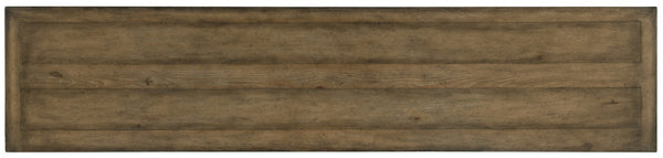 Hooker Furniture Sundance Cliffside Entertainment Console With Diamond-Motif Reeded Doors, Ventilated Shelving & Power 6015-55480-89