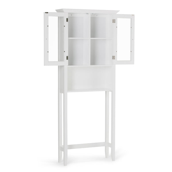 English Elm Acadian Space Saver Cabinet In Pure White - Stylish, Durable Storage For Narrow Spaces & Rooms B136P158500