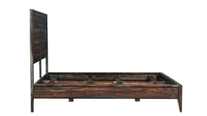 Porter Designs Porter Fall River King Bed – Luxurious Solid Sheesham Wood In Elegant Gray Finish For Timeless Style Gray Wood 04-117-17-4482-kit