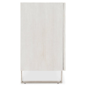 Bernhardt Bernhardt Solaria Buffet With Weathered Bone Finish, Chiseled Resin Doors, Soft-Close Storage Console 310134