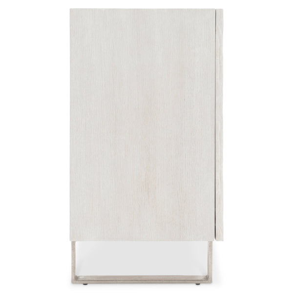 Bernhardt Bernhardt Solaria Buffet With Weathered Bone Finish, Chiseled Resin Doors, Soft-Close Storage Console 310134