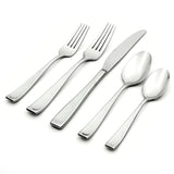 Lenox Oneida Moda 5 Piece Fine Flatware Place Setting, Service for 1 Metallic, STAINLESS METAL T711005C