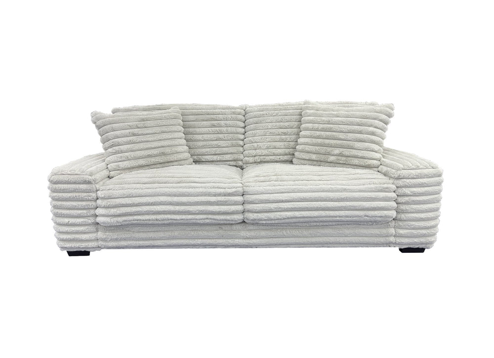 Porter Designs Porter Big Chill Microfiber Sofa - Ultra-soft Gray Comfort, Deep Seats For Relaxed Lounging Bliss Gray Fabric 01-207-01-5438