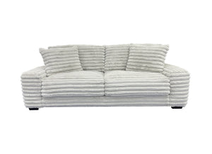 Porter Designs Porter Big Chill Microfiber Sofa - Ultra-soft Gray Comfort, Deep Seats For Relaxed Lounging Bliss Gray Fabric 01-207-01-5438