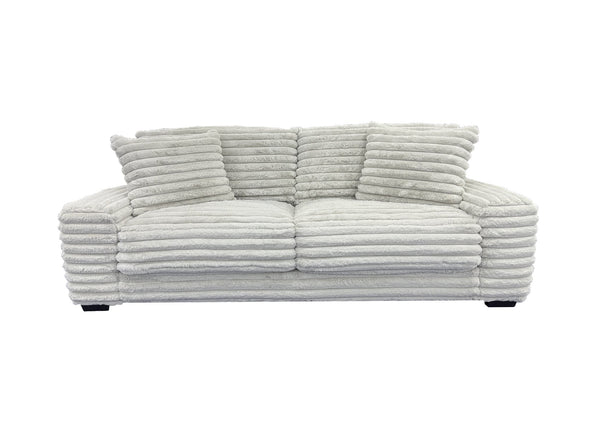Porter Designs Porter Big Chill Microfiber Sofa - Ultra-soft Gray Comfort, Deep Seats For Relaxed Lounging Bliss Gray Fabric 01-207-01-5438