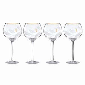 Lenox Holiday Gold 4-Piece Balloon Glass Set Clear, NO COLOR GLASS,CRYSTAL 886857