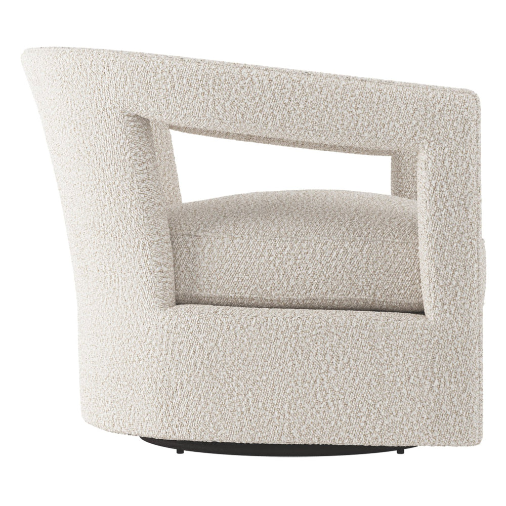 Bernhardt Bernhardt Alana Swivel Chair With Sculptural Silhouette, Plush Spring-Down Cushion, 360° Swivel Base And Tailored Welt Trim — Modern Comfort For Living Rooms And Lounges N118SXA
