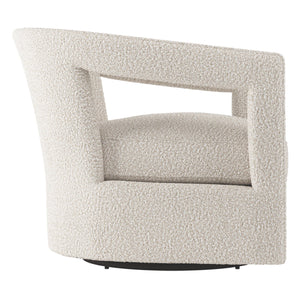 Bernhardt Bernhardt Alana Swivel Chair With Sculptural Silhouette, Plush Spring-Down Cushion, 360° Swivel Base And Tailored Welt Trim — Modern Comfort For Living Rooms And Lounges N118SXA
