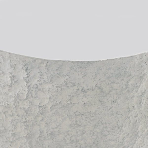 Bernhardt Bernhardt Millstone Pincio Round Side Table — 22" Sculptural Plinth Base, Faux-Stone Texture, Adjustable Glides 549119