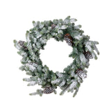 Blue Spruce Wreath with LED Lights, Extra-Large with Snow XPW40537 Park Hill