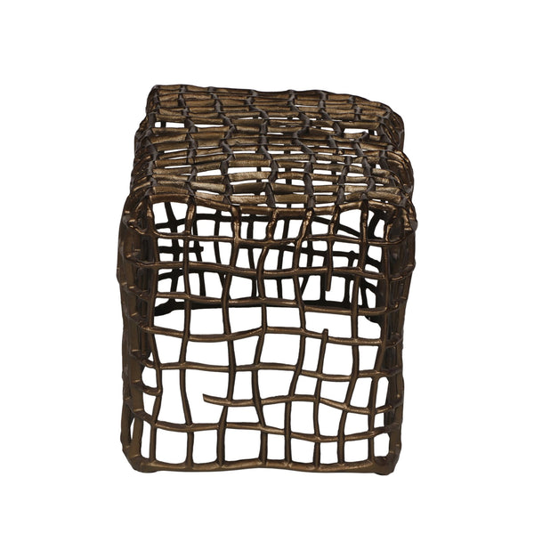 English Elm Christopher Knight Home® - Bench Gold Aluminum Modern Accent Bench 39.5"L x 20"W x 18.5"H — Lightweight, Durable Entryway Seat 67029.00