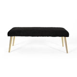 Christopher Knight Home® - Noble House - Capernaum Patterned Faux Fur Bench