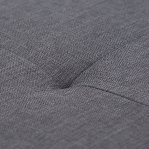 English Elm Castleford Storage Ottoman with Hidden Storage and Tufted Vegan Faux Leather Bench for Entryway Dark Gray B136P158182