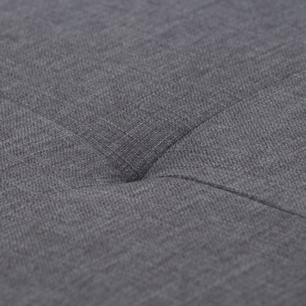 English Elm Castleford Storage Ottoman with Hidden Storage and Tufted Vegan Faux Leather Bench for Entryway Dark Gray B136P158182