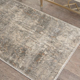 Nourison Concerto CNC03 Machine Made Power-loomed Borderless Design Indoor Only Contemporary Rustic Rug Beige Grey, Beige Grey 80% Polypropylene,20% Polyester 99446748836