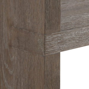 Bernhardt Bernhardt Outline Etagere With Wire‑Brushed Oak Cassel Finish, Geometric Shelves 40"W X 78"H 360816