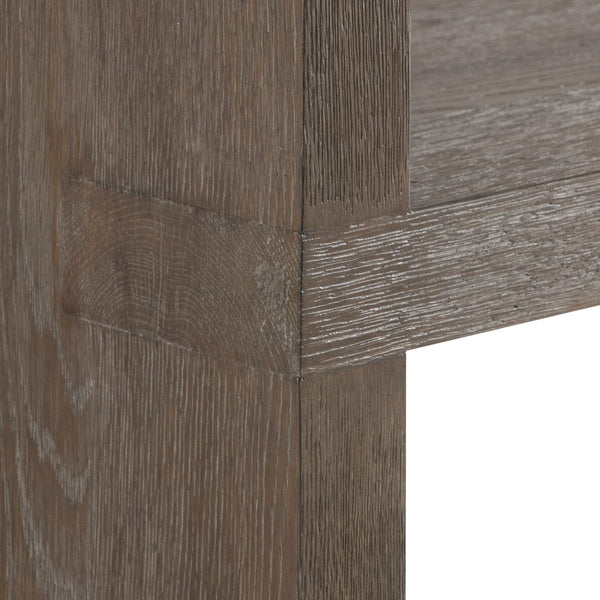 Bernhardt Bernhardt Outline Etagere With Wire‑Brushed Oak Cassel Finish, Geometric Shelves 40"W X 78"H 360816