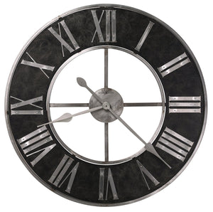 Hekman Furniture 625573 Howard Miller Dearborn Oversized Wall Clock – Industrial Steel Frame With Distressed Accents  Dearborn Wall Clock 625573