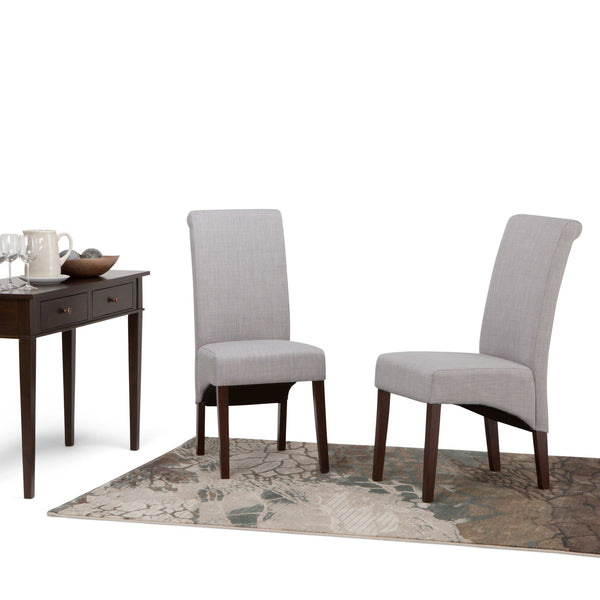 English Elm Avalon Deluxe Parson Dining Chair Set Of 2 - Soft Dove Grey Upholstery For Modern Comfort & Style B136P159802