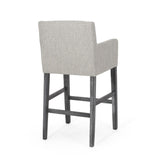 Christopher Knight Home® - Noble House - - Set Of 2 Upholstered 30.5 Inch Counter Stools - Light Gray/Gray