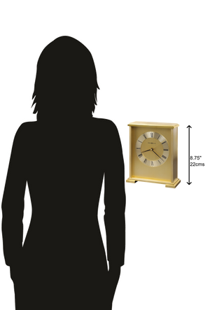 Hekman Furniture 645569 Elegant Brass Tabletop Clock - Classic Design With Quartz Movement For Home & Office Décor Metal Exton Tabletop 645569