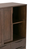 Harper Medium Storage Cabinet Walnut Brown B136P158165 Hearth and Haven