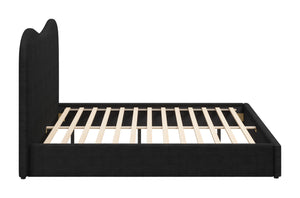 Zuo Modern Sele King Bed - Stylish Modern Design With High-quality Materials For A Chic Contemporary Bedroom Black 100% Polyester,Rubberwood,Mdf,Plywood,100% Polypropylene 110712-zuo-modern