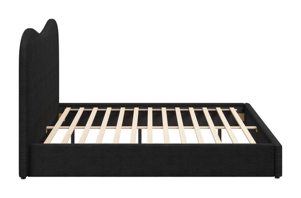 Zuo Modern Sele King Bed - Stylish Modern Design With High-quality Materials For A Chic Contemporary Bedroom Black 100% Polyester,Rubberwood,Mdf,Plywood,100% Polypropylene 110712-zuo-modern