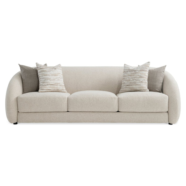 Bernhardt Bernhardt Austen Fabric Sofa — Sculpted Shelter-Arm, Made-To-Order Upholstery, 3 Deep Cushions, Luxe Appeal P2376A