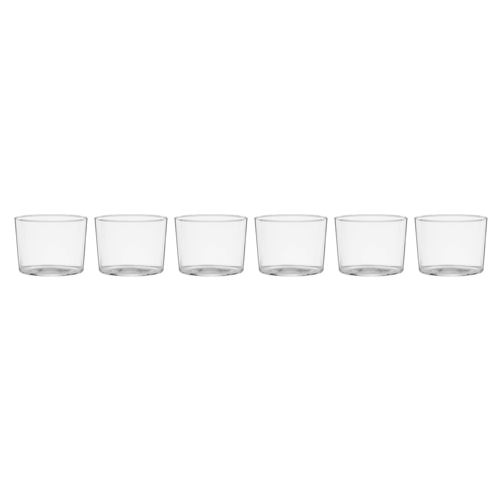 Lenox Oneida Stackables Clear Short Glasses, Set of 6 Clear, NO COLOR GLASS,CRYSTAL 895980
