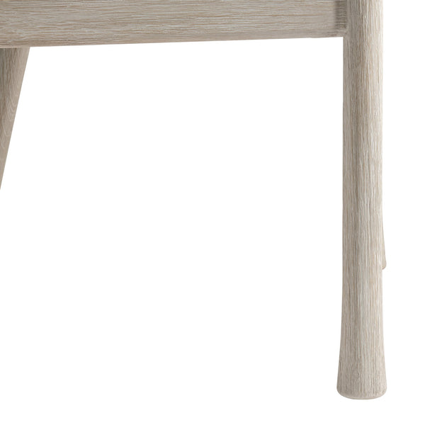 Bernhardt Bernhardt Marco Outdoor Arm Chair In Carbonized Teak Sea Oat Finish — Durable Ergonomic Slatted Design X06556