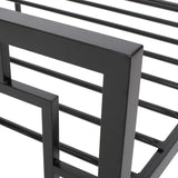 Christopher Knight Home® - Noble House - Claudia Modern Iron Twin Bed Frame, Flat Black