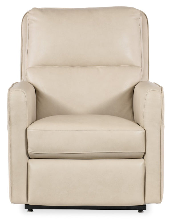Hooker Furniture Flynn Ivory Semi-Aniline Leather Power Recliner With Lift Assist, Usb, Adjustable Headrest & Lumbar RC611-PHLL4-010