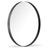 Bernhardt Tribeca Round Mirror Black Metal 333335