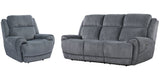 Parker House Spencer - Tide Graphite Power Reclining Sofa And Recliner Grey 100% Polyester (W) Mspe-31ph-tgr