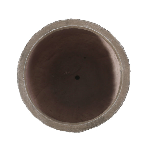 English Elm Mgo Tall Cylindrical Outdoor Planter Textured Column Style for Patio or Garden 73363.00