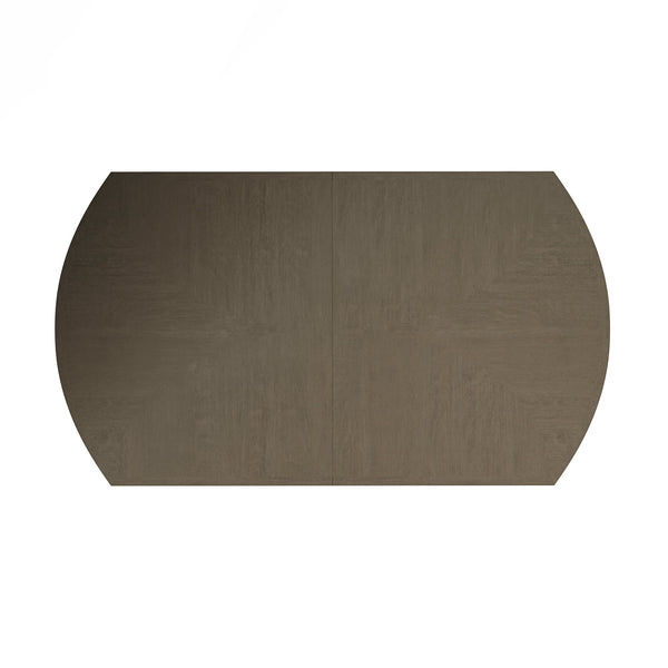 A.R.T. Furniture Cove Rectangular Dining Table With Elegant Primavera Veneers – Extends 78 To 122 Inches, Seats 8! Grey Rubberwood Solids,Primavera Veneer,Metal 349220-2743