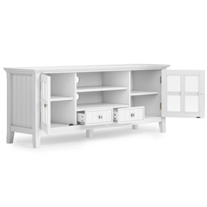 English Elm Acadian 60" Tv Media Stand - Handcrafted White Finish, Stylish Storage For Tvs Up To 65 Inches B136P159686