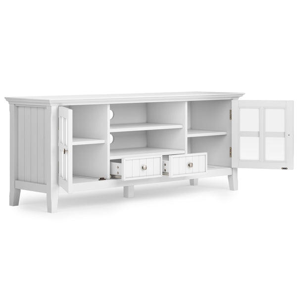 English Elm Acadian 60" Tv Media Stand - Handcrafted White Finish, Stylish Storage For Tvs Up To 65 Inches B136P159686