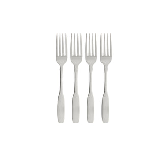 Lenox Oneida Paul Revere Fine Flatware Dinner Forks, Set of 4 Metallic, STAINLESS METAL 2640004A