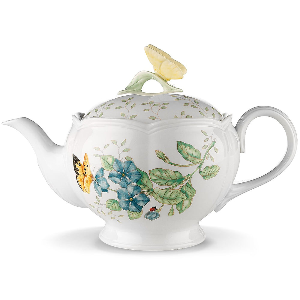 Lenox Butterfly Meadow Teapot Multi, WHITE PORCELAIN 6083927